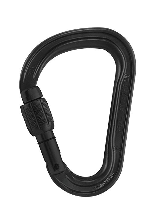 Petzl - ATTACHE Lightweight Screw-Lock Carabiner for Climbing