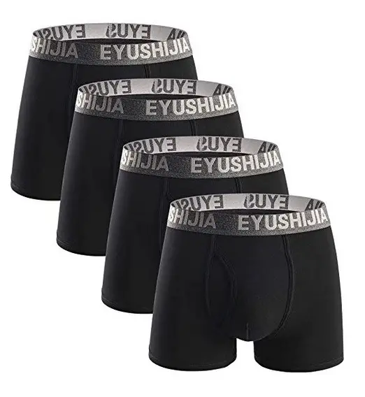 Eyushijia Men's 4 Pack Comfortable Bamboo Fiber Boxer Briefs - Climbing underwear