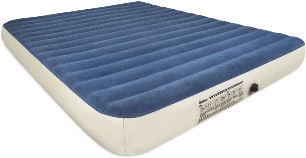 SoundAsleep Camping Series Air Mattress with Eco-Friendly PVC - Includes Rechargeable Air Pump (Queen)